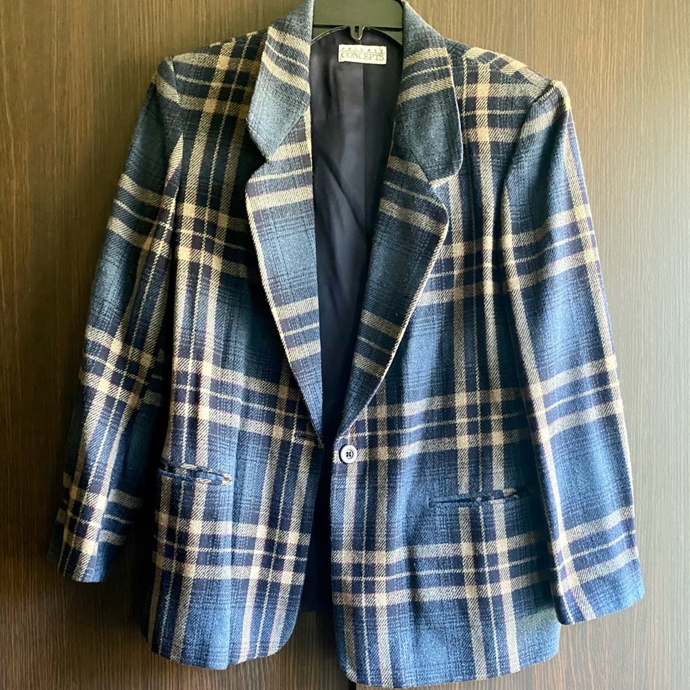 Private Concepts Blue Blazer